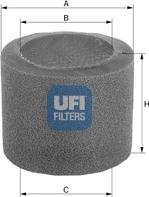UFI 27.059.00 - Воздушный фильтр, двигатель autosila-amz.com