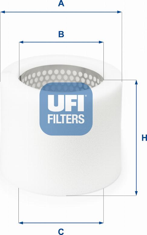 UFI 27.061.00 - Воздушный фильтр, двигатель autosila-amz.com