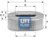 UFI 27.853.00 - Воздушный фильтр, двигатель autosila-amz.com