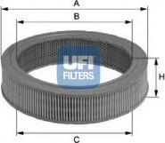UFI 27.155.00 - Воздушный фильтр, двигатель autosila-amz.com