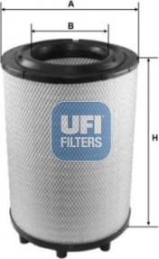 UFI 27.C13.00 - Воздушный фильтр, двигатель autosila-amz.com