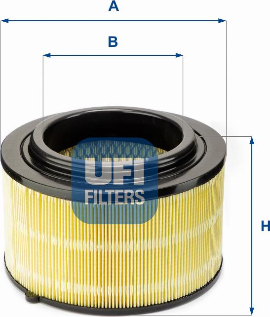 UFI 27.B74.00 - Воздушный фильтр, двигатель autosila-amz.com