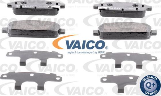 VAICO V40-0682 - Тормозные колодки, дисковые, комплект autosila-amz.com