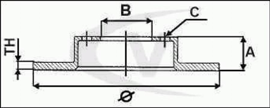 VAICO V10-40071 - Тормозной диск autosila-amz.com