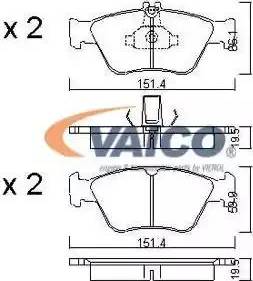 VAICO V30-8121-1 - Тормозные колодки, дисковые, комплект autosila-amz.com