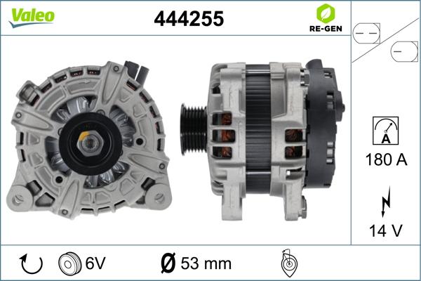 Valeo 444255 - Генератор autosila-amz.com