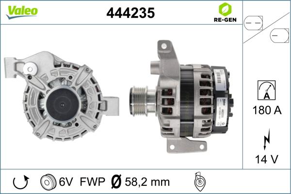 Valeo 444235 - Генератор autosila-amz.com