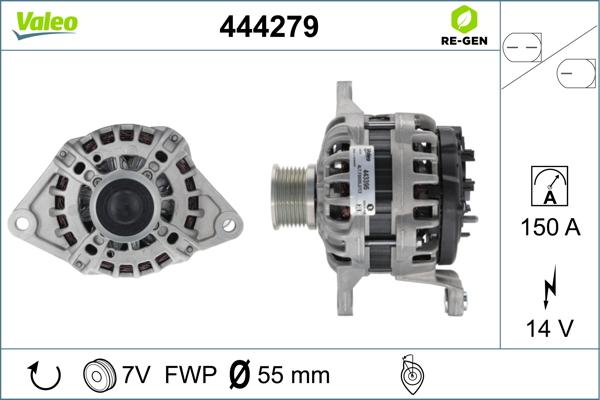 Valeo 444279 - Генератор autosila-amz.com