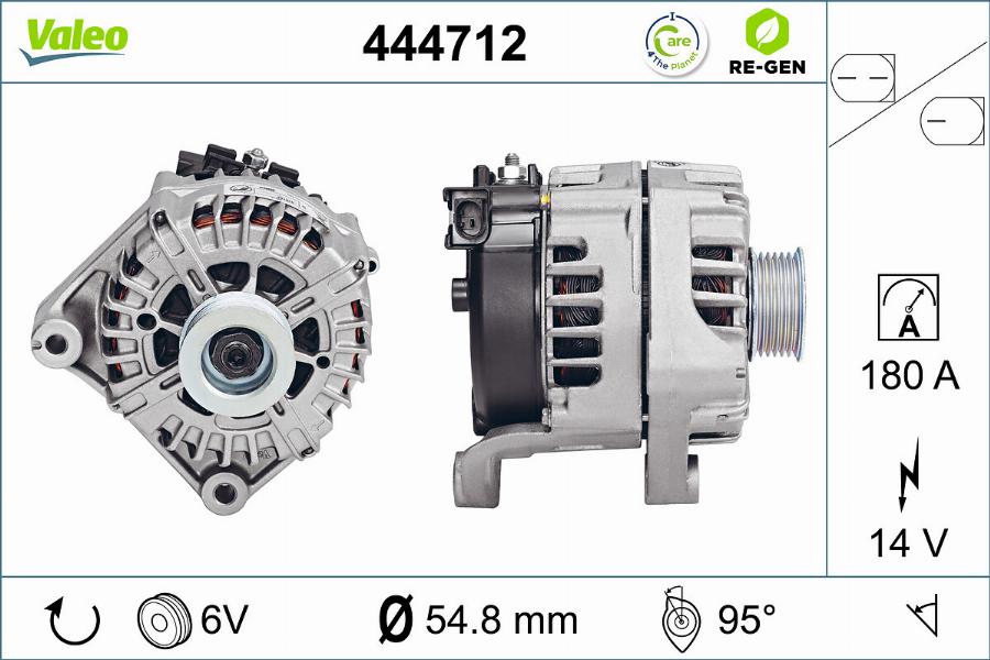 Valeo 444712 - Генератор autosila-amz.com