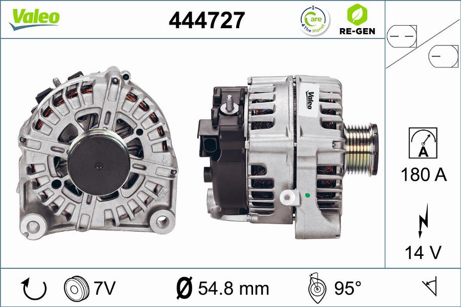 Valeo 444727 - Генератор autosila-amz.com