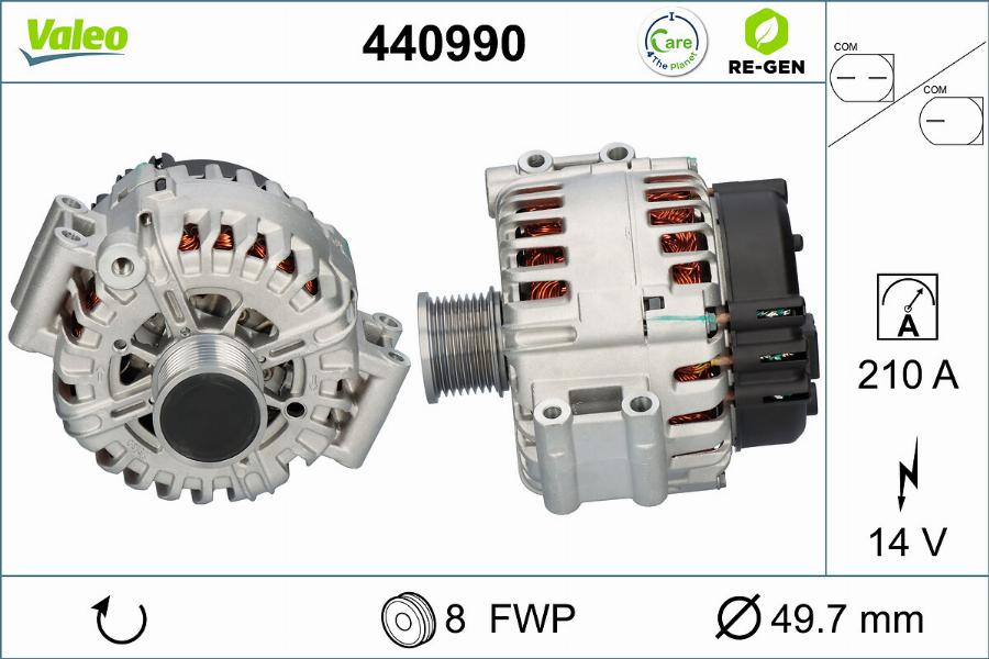 Valeo 440990 - Генератор autosila-amz.com