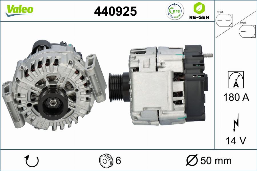 Valeo 440925 - Генератор autosila-amz.com