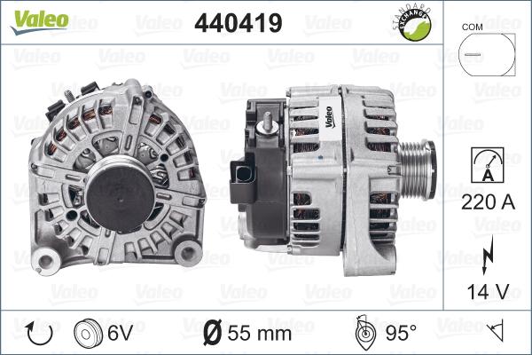 Valeo 440419 - Генератор autosila-amz.com