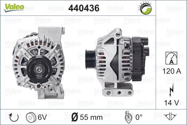 Valeo 440436 - Генератор autosila-amz.com