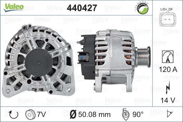 Valeo 440427 - Генератор autosila-amz.com