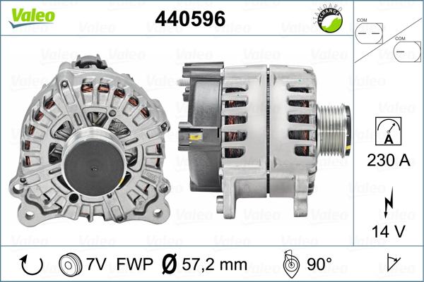 Valeo 440596 - Генератор autosila-amz.com