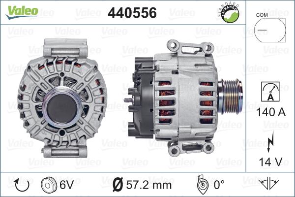 Valeo 440556 - Генератор autosila-amz.com