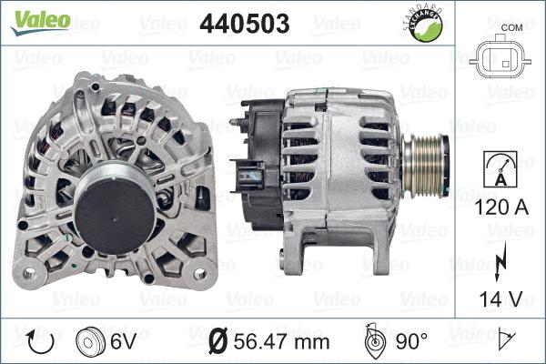 Valeo 440503 - Генератор autosila-amz.com