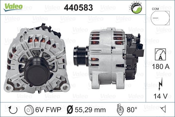 Valeo 440583 - Генератор autosila-amz.com