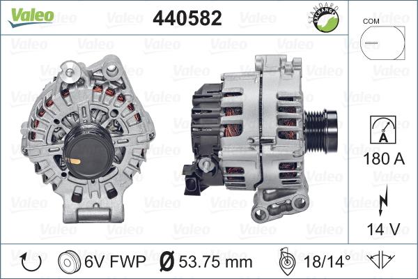 Valeo 440582 - Генератор autosila-amz.com