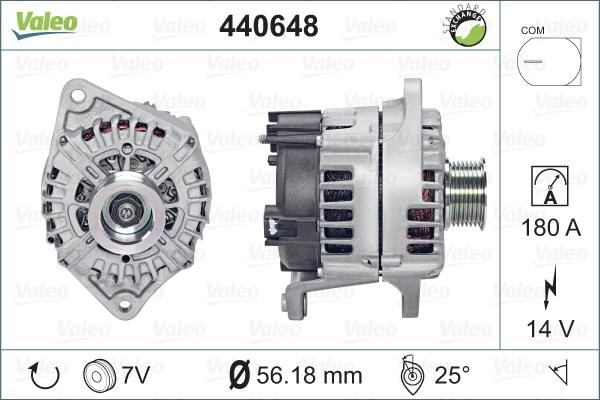 Valeo 440648 - Генератор autosila-amz.com