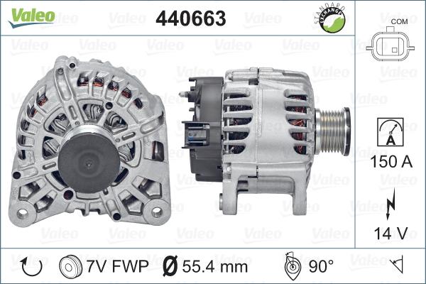 Valeo 440663 - Генератор autosila-amz.com