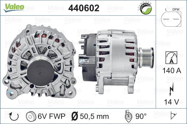 Valeo 440602 - Генератор autosila-amz.com