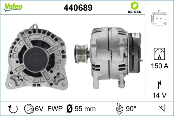 Valeo 440689 - alternator \DACIA, RENAULT, RVI autosila-amz.com