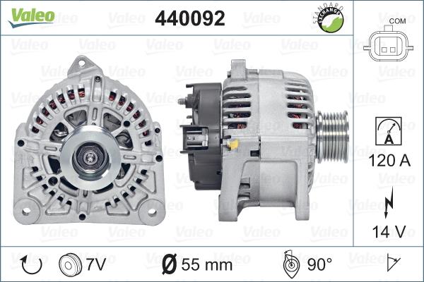 Valeo 440092 - Генератор autosila-amz.com