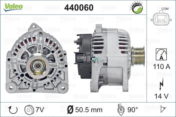 Valeo 440060 - Генератор autosila-amz.com