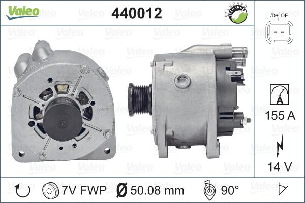 Valeo 440012 - Генератор autosila-amz.com