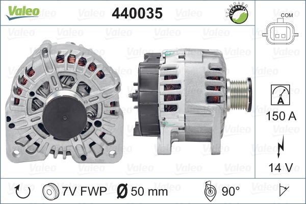 Valeo 440035 - Генератор autosila-amz.com