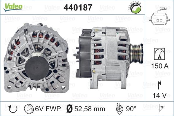 Valeo 440187 - Генератор autosila-amz.com