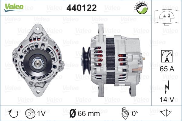 Valeo 440122 - Генератор autosila-amz.com