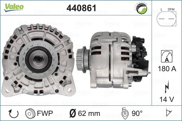 Valeo 440861 - Генератор autosila-amz.com