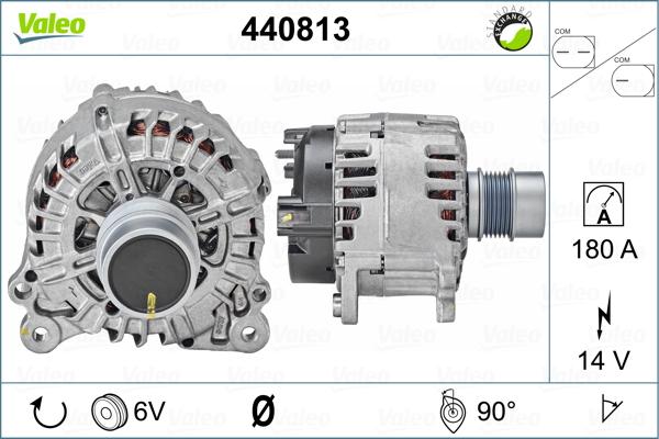 Valeo 440813 - Генератор autosila-amz.com