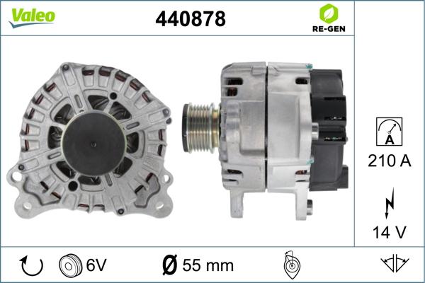 Valeo 440878 - Генератор autosila-amz.com