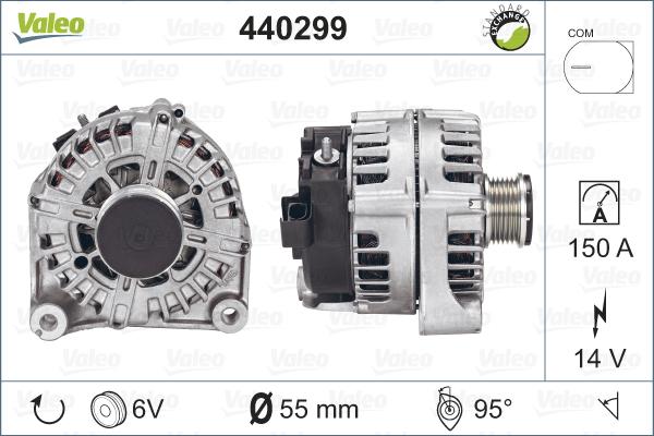 Valeo 440299 - Генератор autosila-amz.com