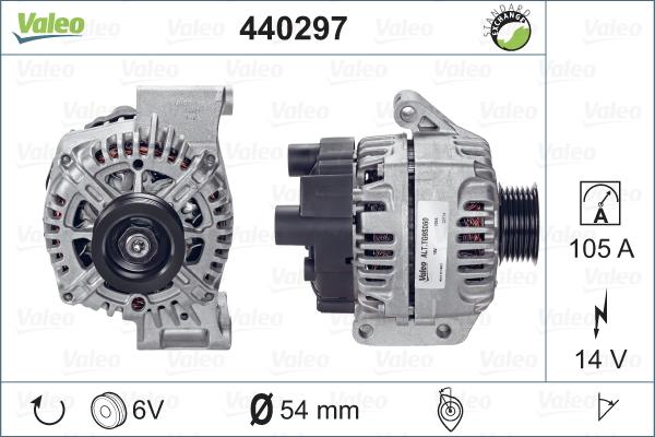 Valeo 440297 - Генератор autosila-amz.com