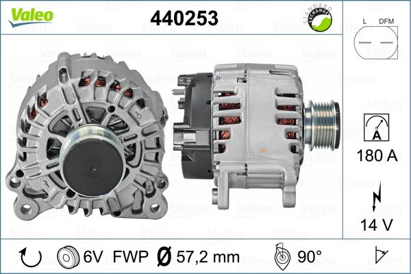 Valeo 440253 - Генератор autosila-amz.com