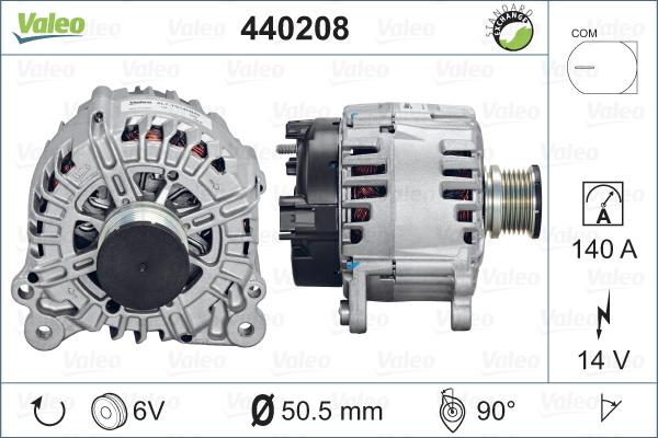 Valeo 440208 - Генератор autosila-amz.com