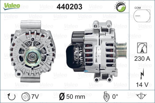 Valeo 440203 - Генератор autosila-amz.com