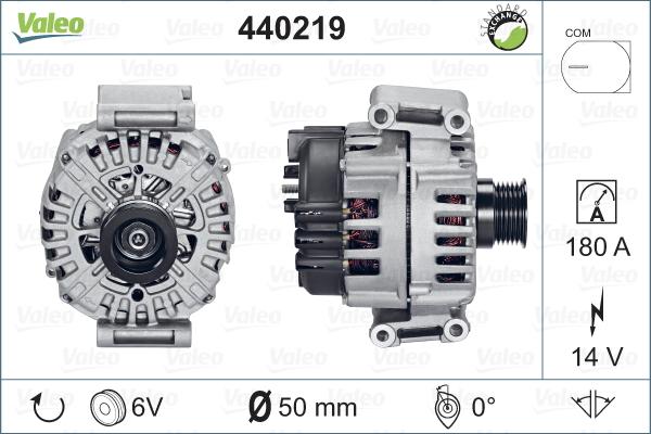 Valeo 440219 - Генератор autosila-amz.com