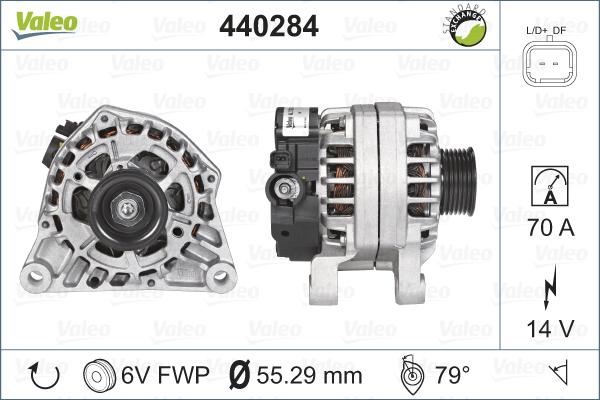 Valeo 440284 - Генератор autosila-amz.com