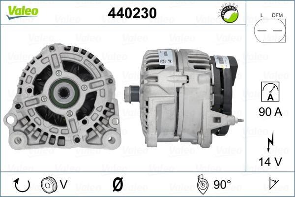 Valeo 440230 - Генератор autosila-amz.com