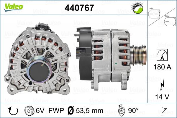 Valeo 440767 - Генератор autosila-amz.com