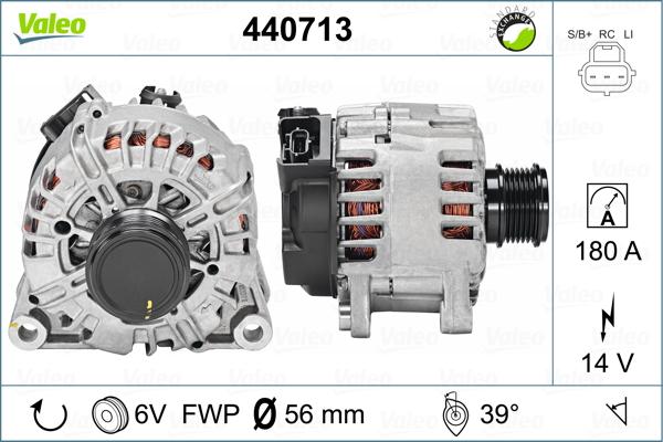 Valeo 440713 - Генератор autosila-amz.com