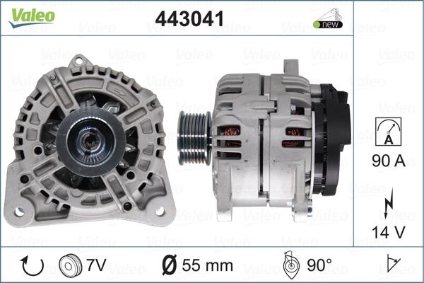 Valeo 443041 - Генератор autosila-amz.com