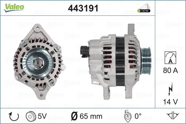 Valeo 443191 - Генератор autosila-amz.com