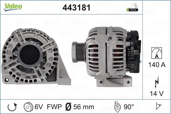 Valeo 443181 - Генератор autosila-amz.com